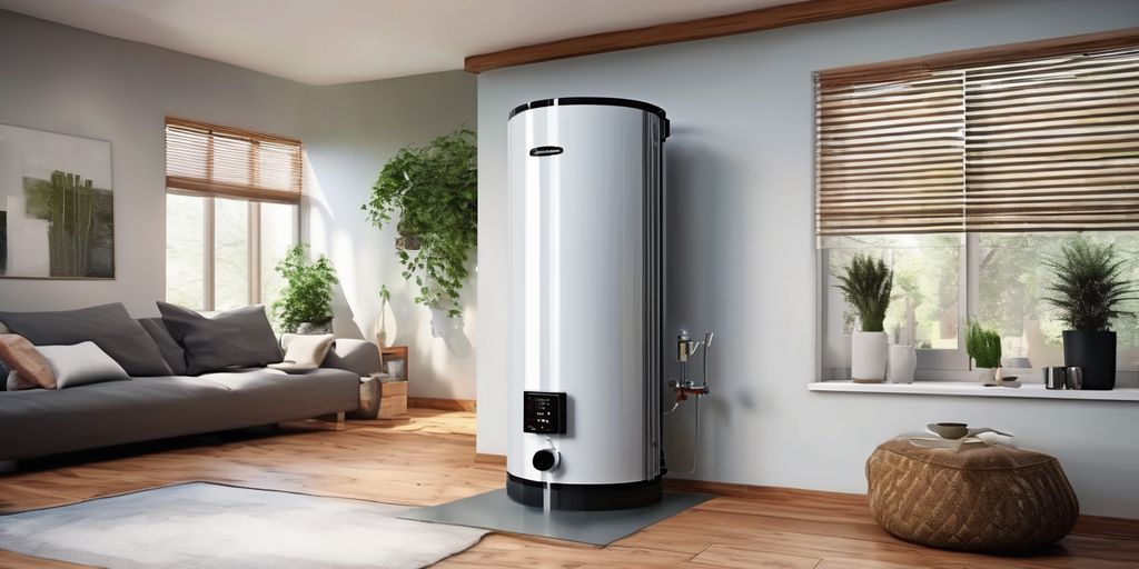 eco-friendly water heating system in a modern home